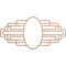 Ekena Millwork Elizabeth Wood Fretwork Pierced Ceiling Medallion, Cherry, 40"W x 20"H x 11"IW x 19"IH x 1/4"T CMWP40X20X0250EBCH - alternate 1